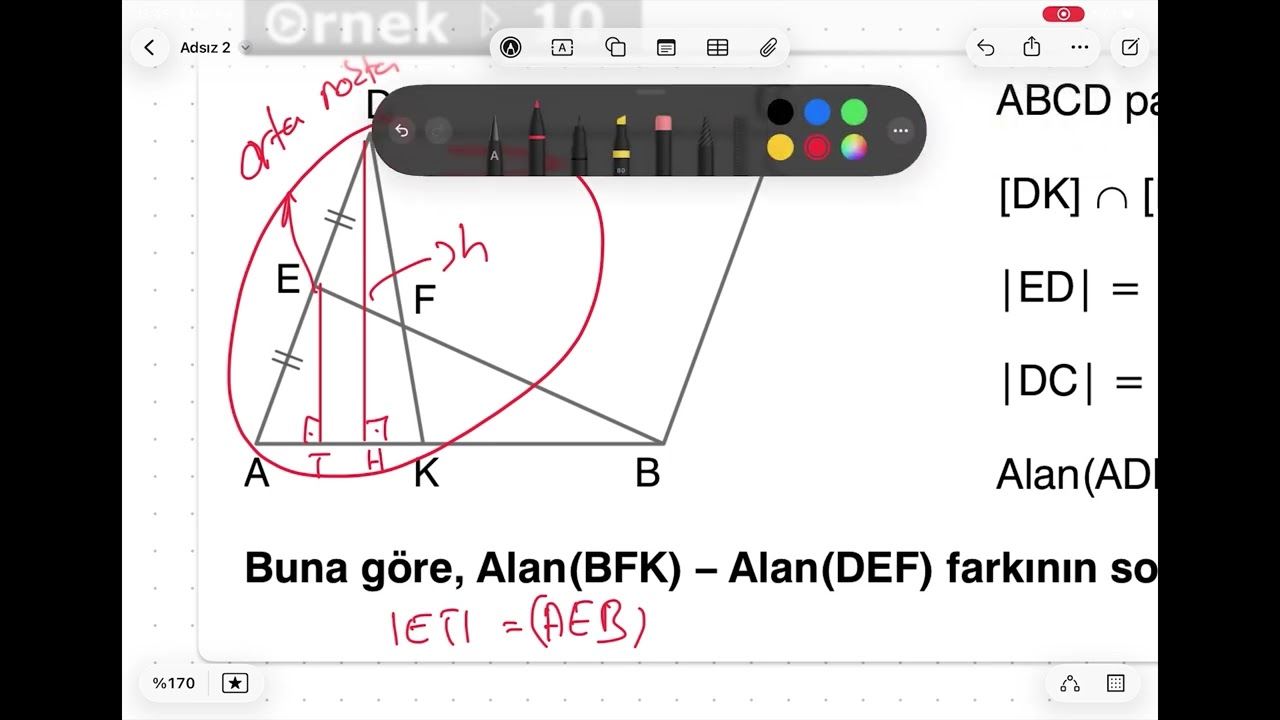 HEDEF YÜKSEKSE GEOMETRİ ŞART! EFSANE PARALELKENARDA ALAN VE BENZERLİK YORUMU!