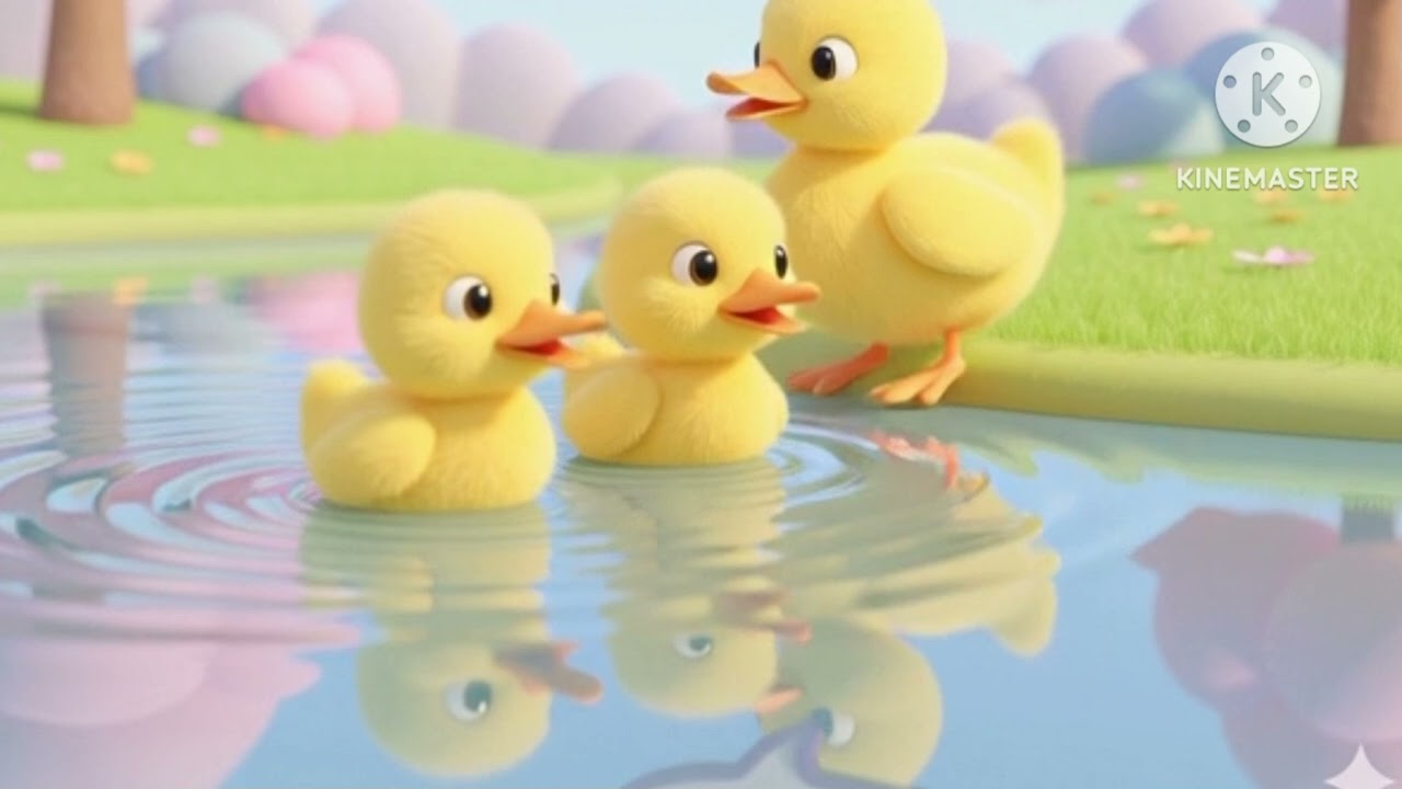 Five little ducklings went out one day,Past the meadow and down the way.Mama duck called Quack Quack