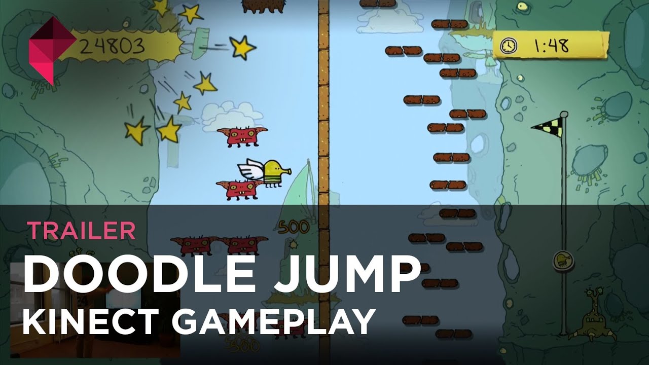 Doodle Jump - Kinect gameplay footage