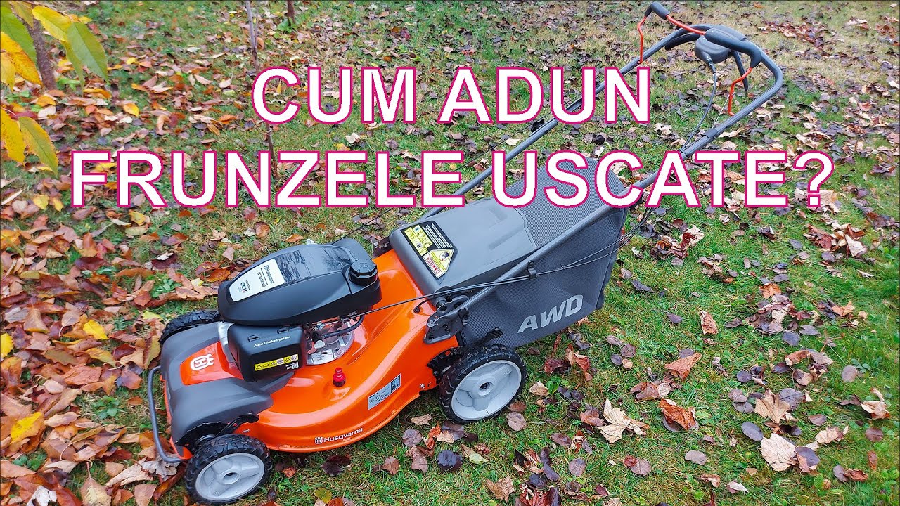 Cum adună un om leneş FRUNZELE USCATE? Husqvarna LC 353AWD