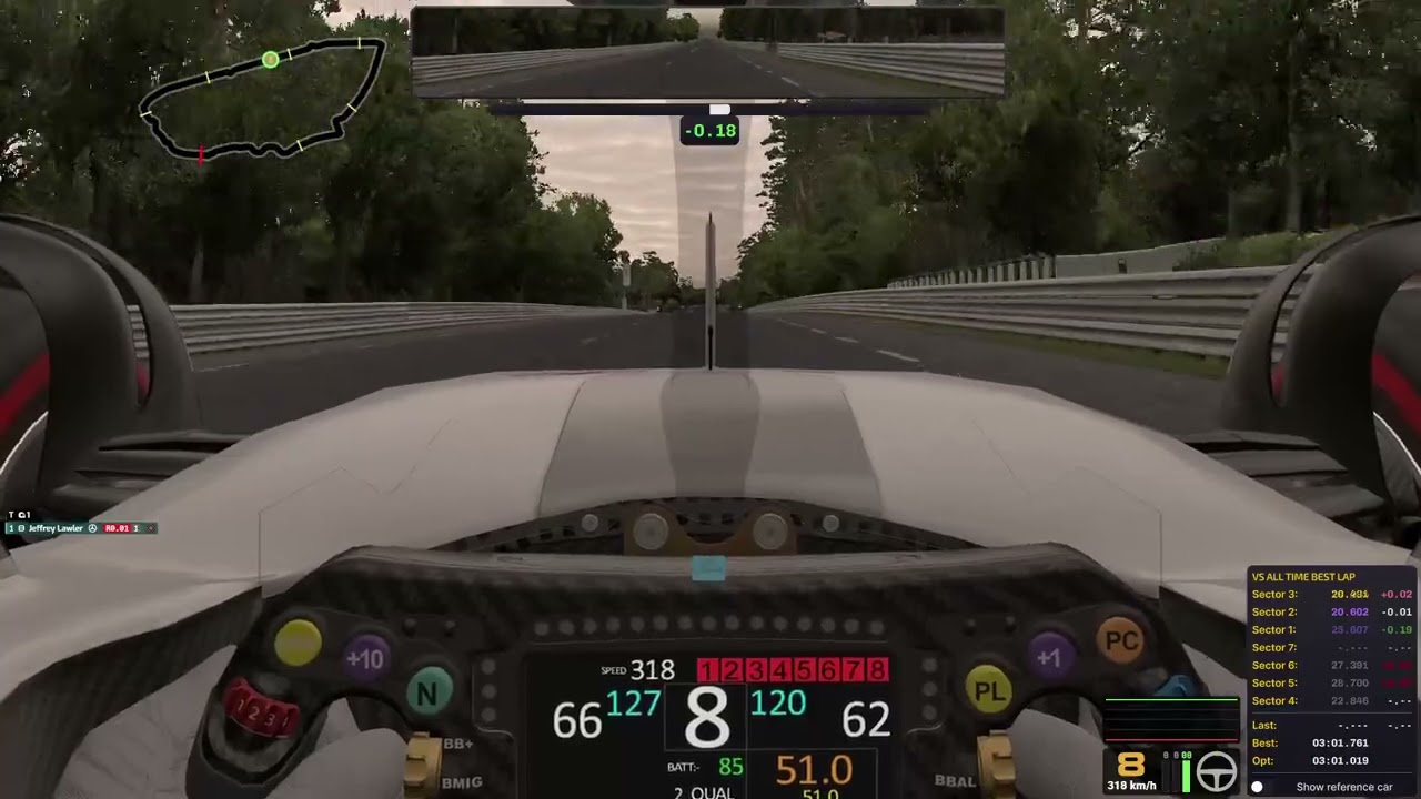 iRacing W13 Le Mans World Record 3:00.853