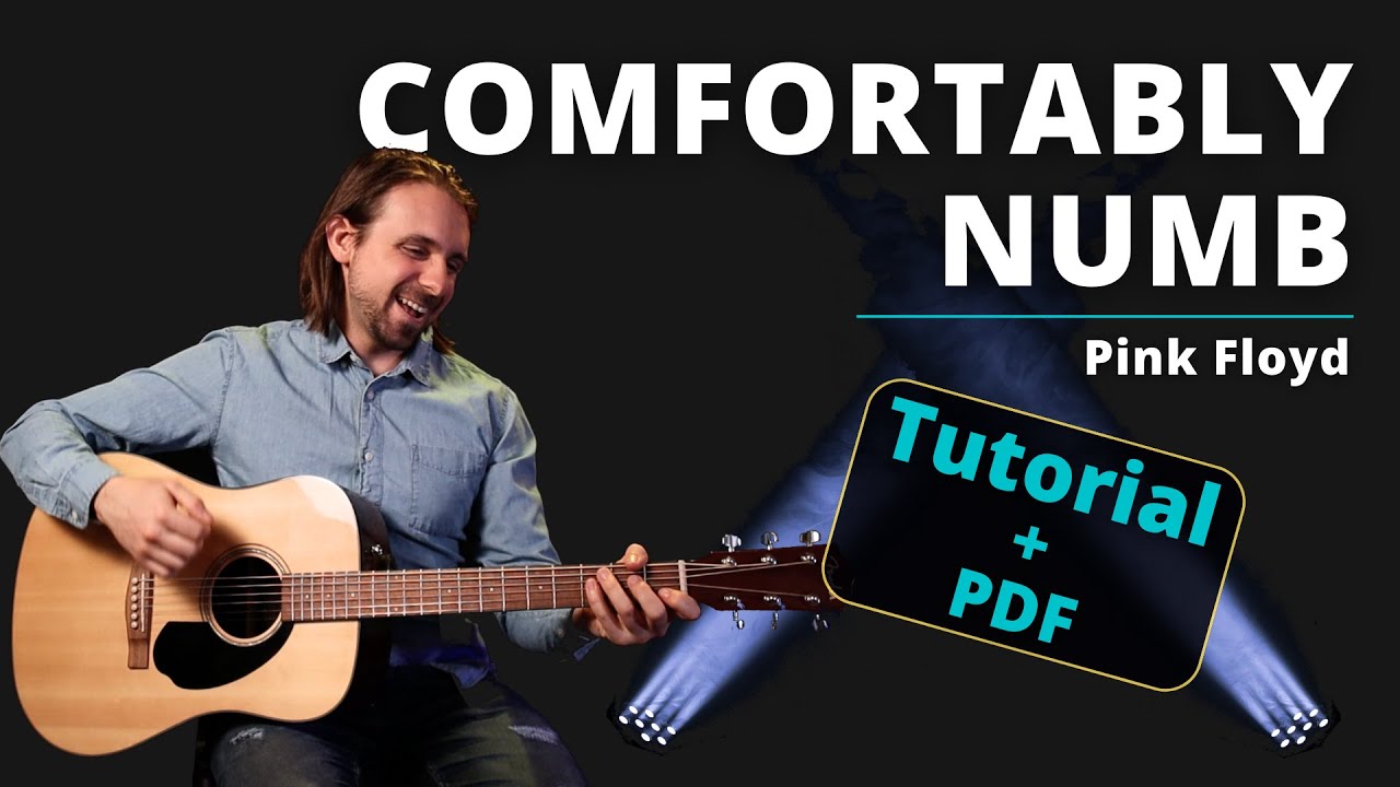 Comfortably Numb - Pink Floyd | Akustik Gitarre Tutorial