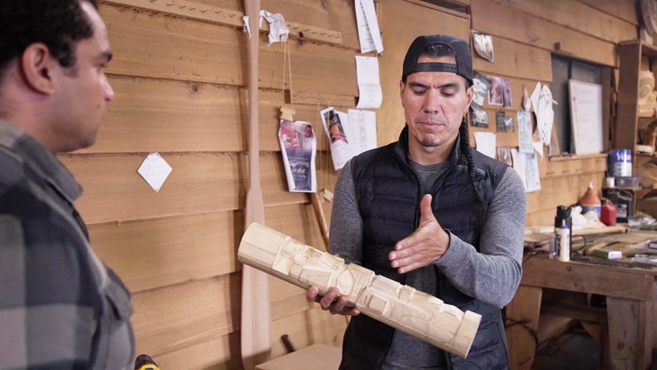 Totem Pole Carving in Hydaburg, Southeast Alaska