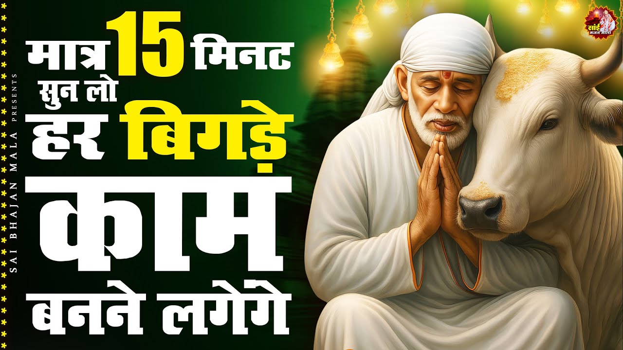 मात्र 15 मिनट सुन लो हर बिगड़े काम बनने लगेंगे - Sai Baba Bhajan - Om Sai Ram