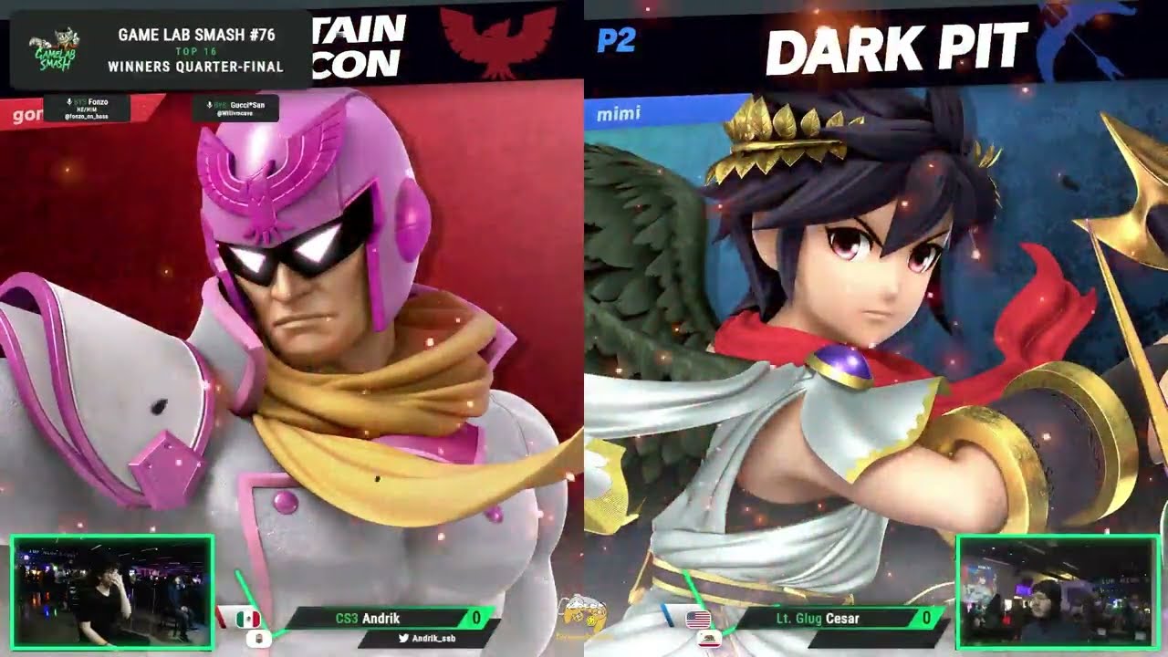 GameLab-Smash #76 Andrik (Captain Falcon) Vs Cesar (Dark Pit)