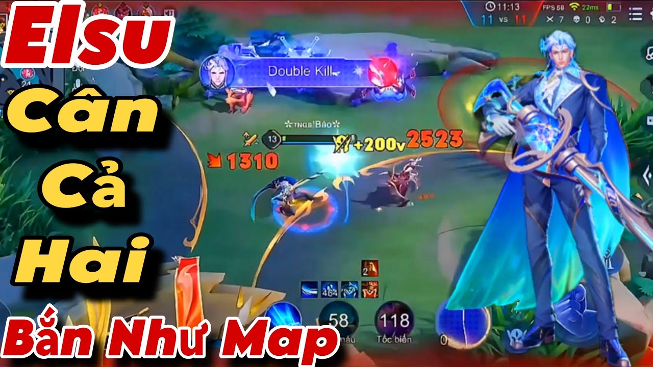 Elsu Quẩy Viễn Trình Kích Dính Như Map Khiến Team Bạn Khóc Thét Cân Cả Nakroth Và Azzen'ka