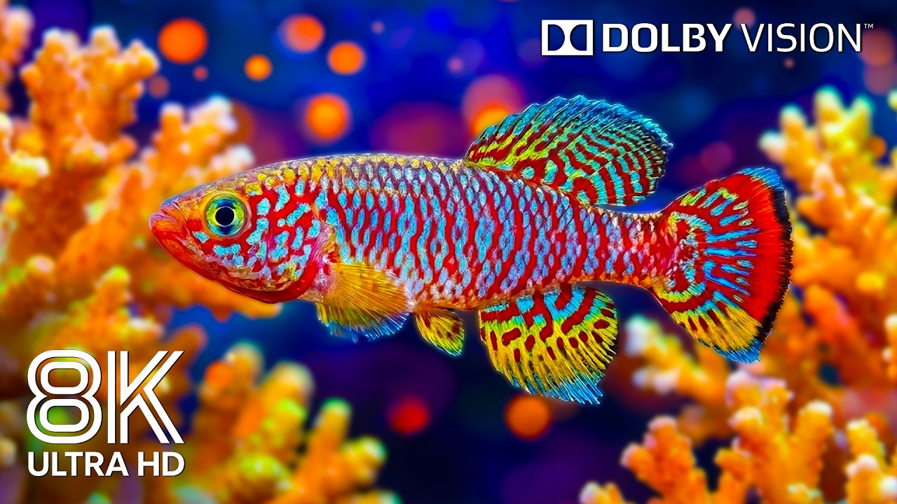Amazing Coral Reef Paradise 8K – Stunning Sea Creatures & Tranquil Ocean Relaxation