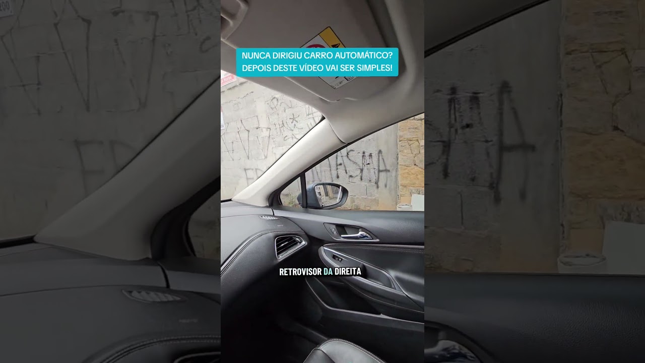 Como dirigir carro AUTOM&Aacute;TICO- Passo a Passo #carroautomatico #autoescola #tr&acirc;nsito
