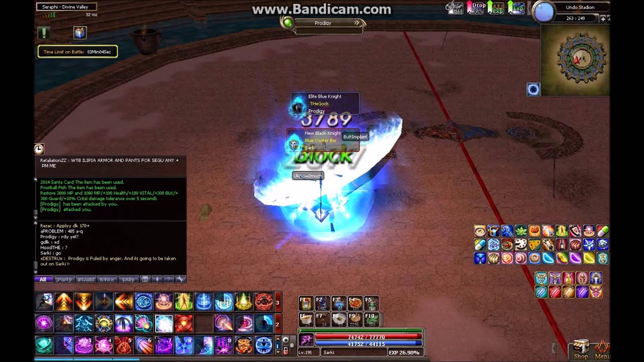 Global Dekaron PvP Black Wizard vs Azure Knight // Sarki vs Prodogy