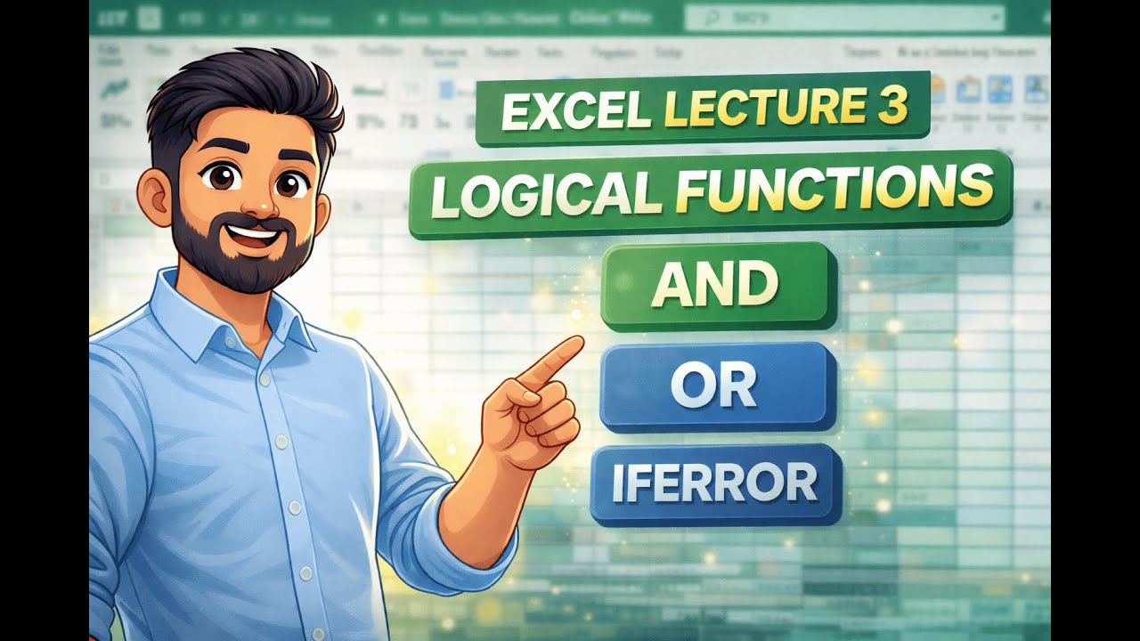 Data Analyst Lecture 3 || MS Excel || With Obi Wan || Logical Functions || IfError || And || Or