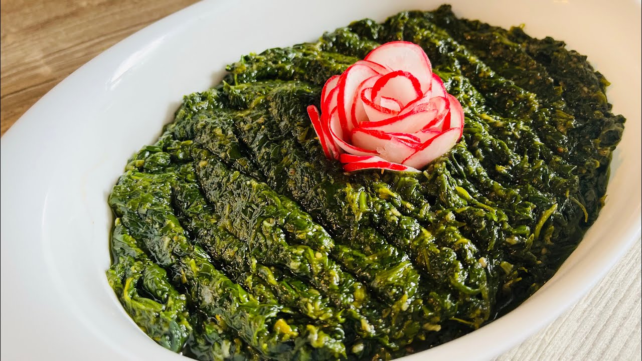 Spinach Recipe | Sabze palak | طرز تهیه سبزی پالک