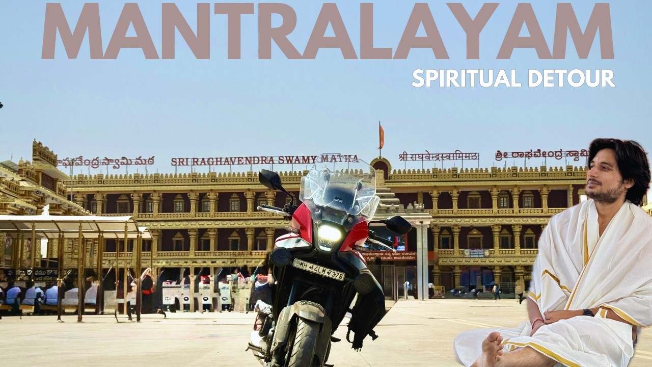 Alone at a secret Mantralayam shrine: Unexpected feelings during this motovlog