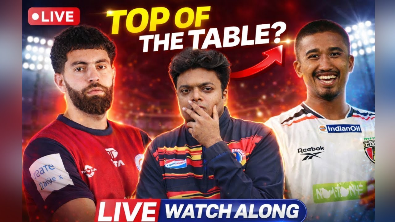 Jamshedpur FC Vs Northeast United Match Live Reaction & Watch Along|| Indian Super League 🔥🔥