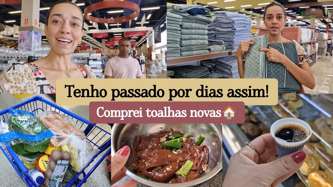 MUITA COISA LINDA NA HAVAN✨️-Comprei toalhas novas/MERCADO🛒🍐-e Desabafei sobre isso com vocês...