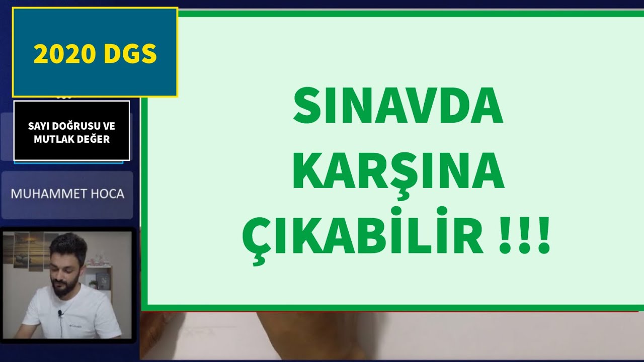 DGS DE KARŞINIZA &Ccedil;IKABİLECEK SORU TARZLARI #2020DGS #DGS2020 #dgs