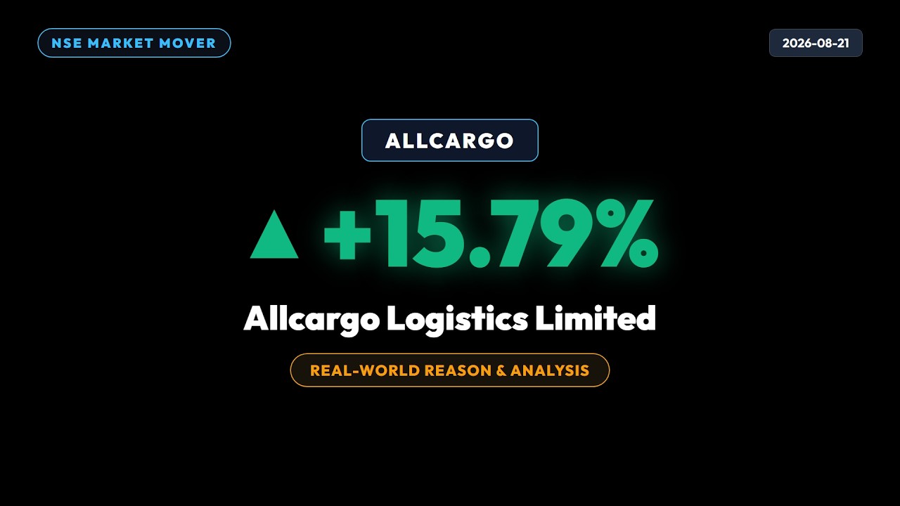 Why Allcargo Logistics grew up by massive 15.79% today? latest news