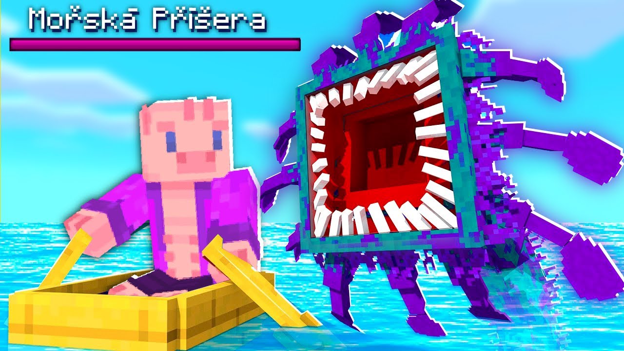 Nejstrašidelnější MONSTRA z HLUBIN MOŘE v Minecraftu!