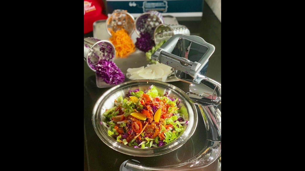 Saladmaster Food Processor in action