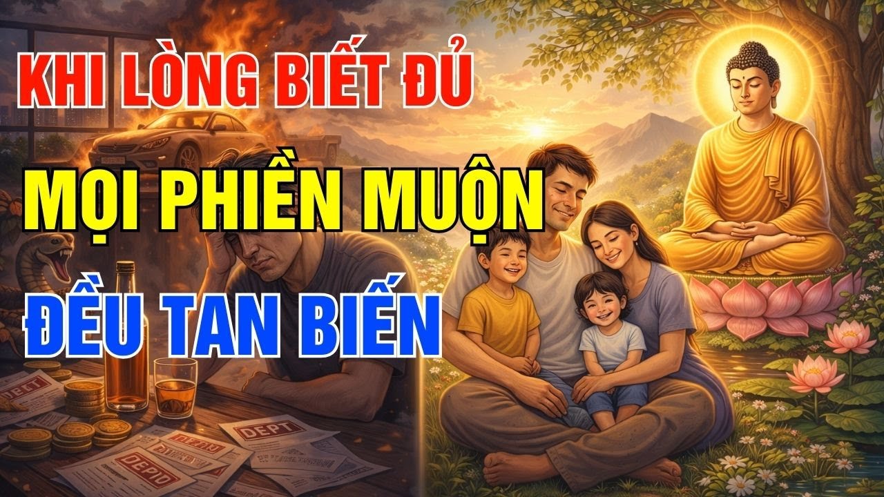 Phật Dạy - Khi Lòng Biết Đủ Mọi Phiền Muộn Tan Biến, Cuộc Sống Hóa An Lạc|An Lạc Đời Thường