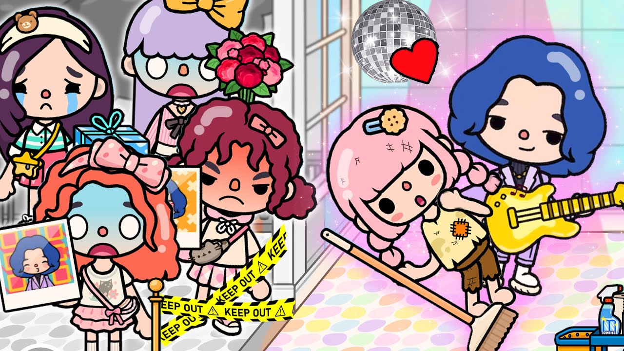 Ngôi sao nổi tiếng và cô bé giúp việc nghèo | Toca Life Story | Toca Boca
