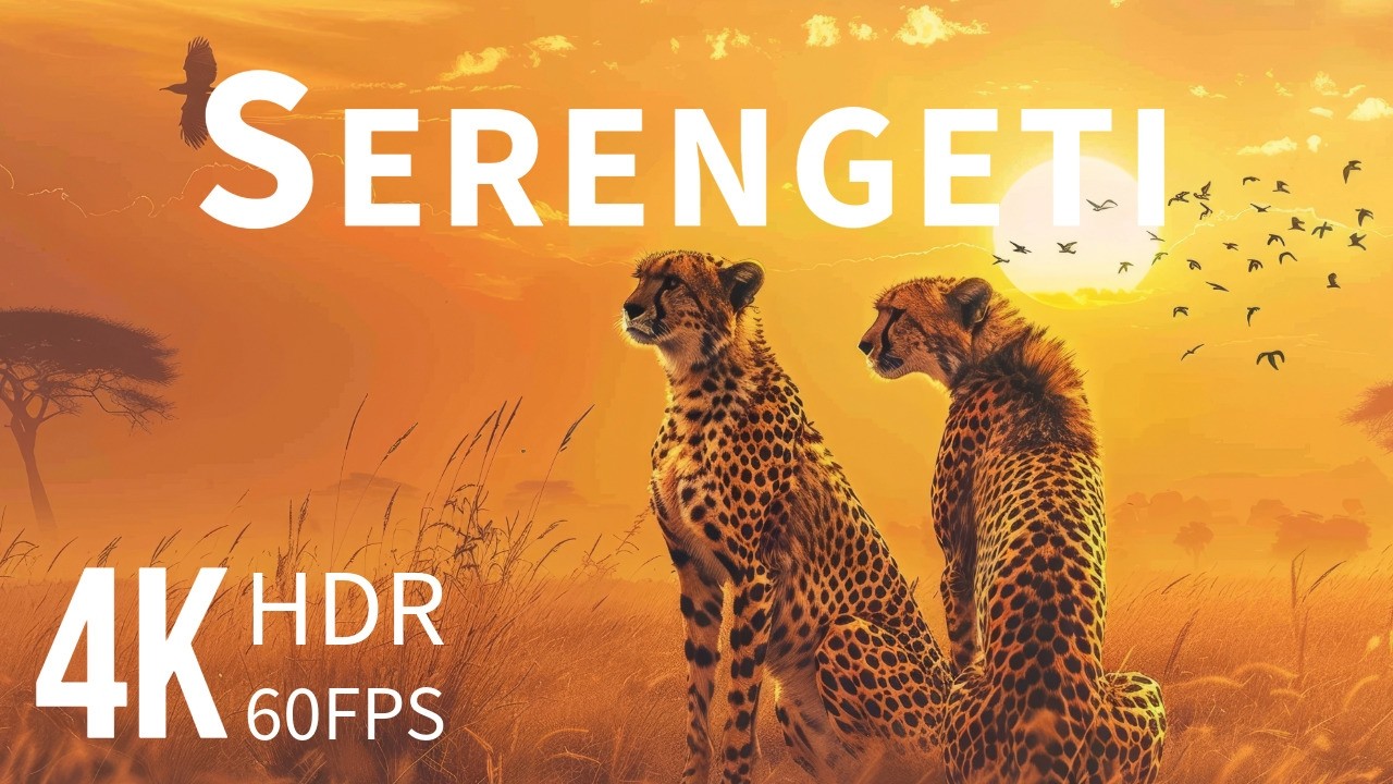 Serengeti 4K UHD | Wildlife & Scenic Footage with Relaxing African Music | Peaceful Getaways | Relax