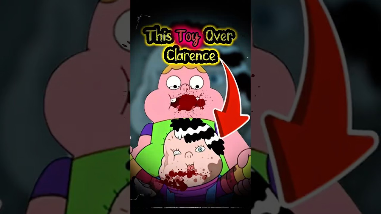 The Cursed Clarence Episode They Don&rsquo;t Talk About. #clarence #shorts #cartoonhorror #creepycartoons