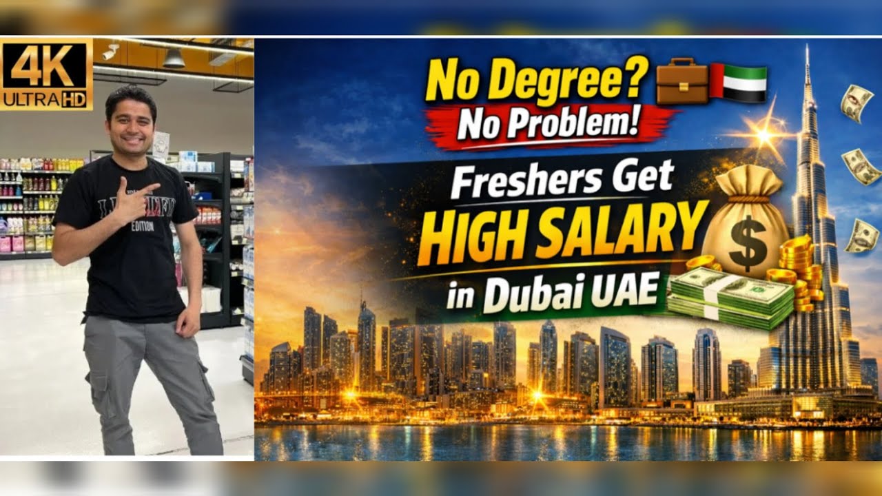 No Degree Required! Dubai UAE Giving High Salary Jobs to Freshers 💰🇦🇪