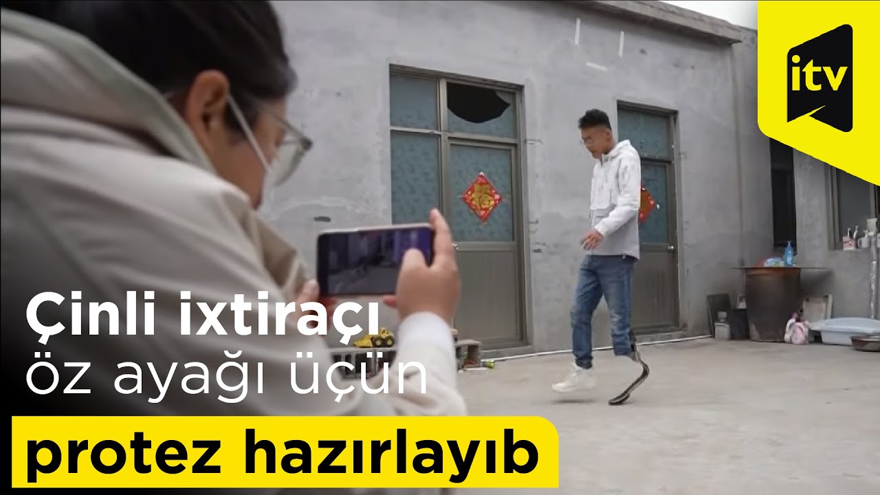 Çinli ixtiraçı öz ayağı üçün protez hazırlayıb