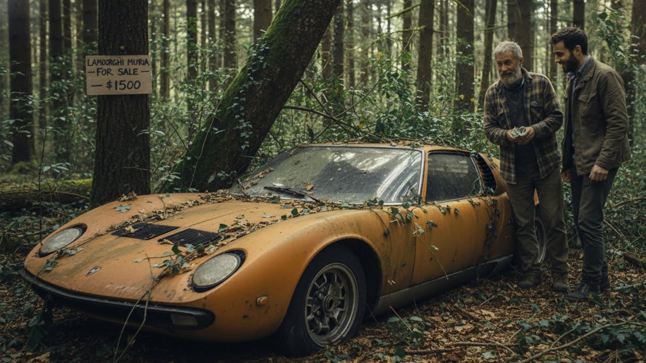 I spent $1,500 to buy an old Lamborghini Miura from a man deep in the forest.  #restorationvideo
