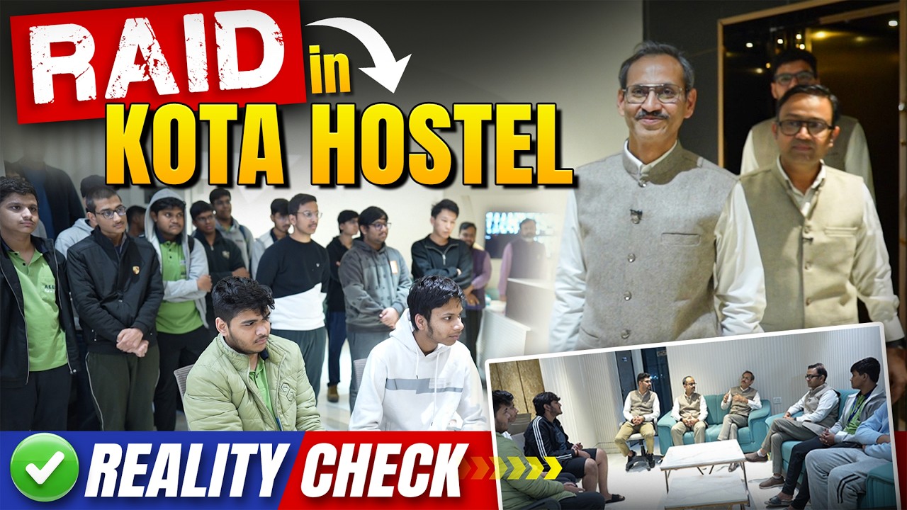 Raid in Kota Hostel🚨  Students Routine of Kota Coaching | ALLEN