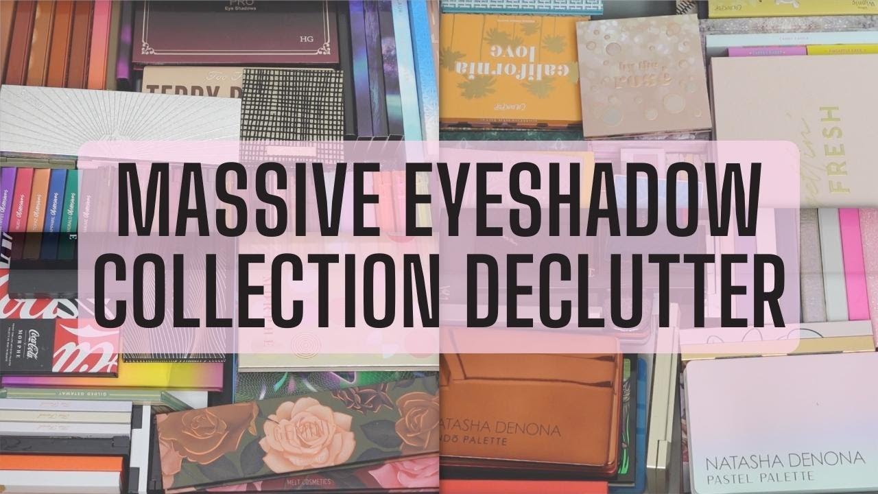 Massive Makeup Collection Declutter Series Pt. 1 l Eyeshadow Declutter l 390+ Palettes 🗑♻️