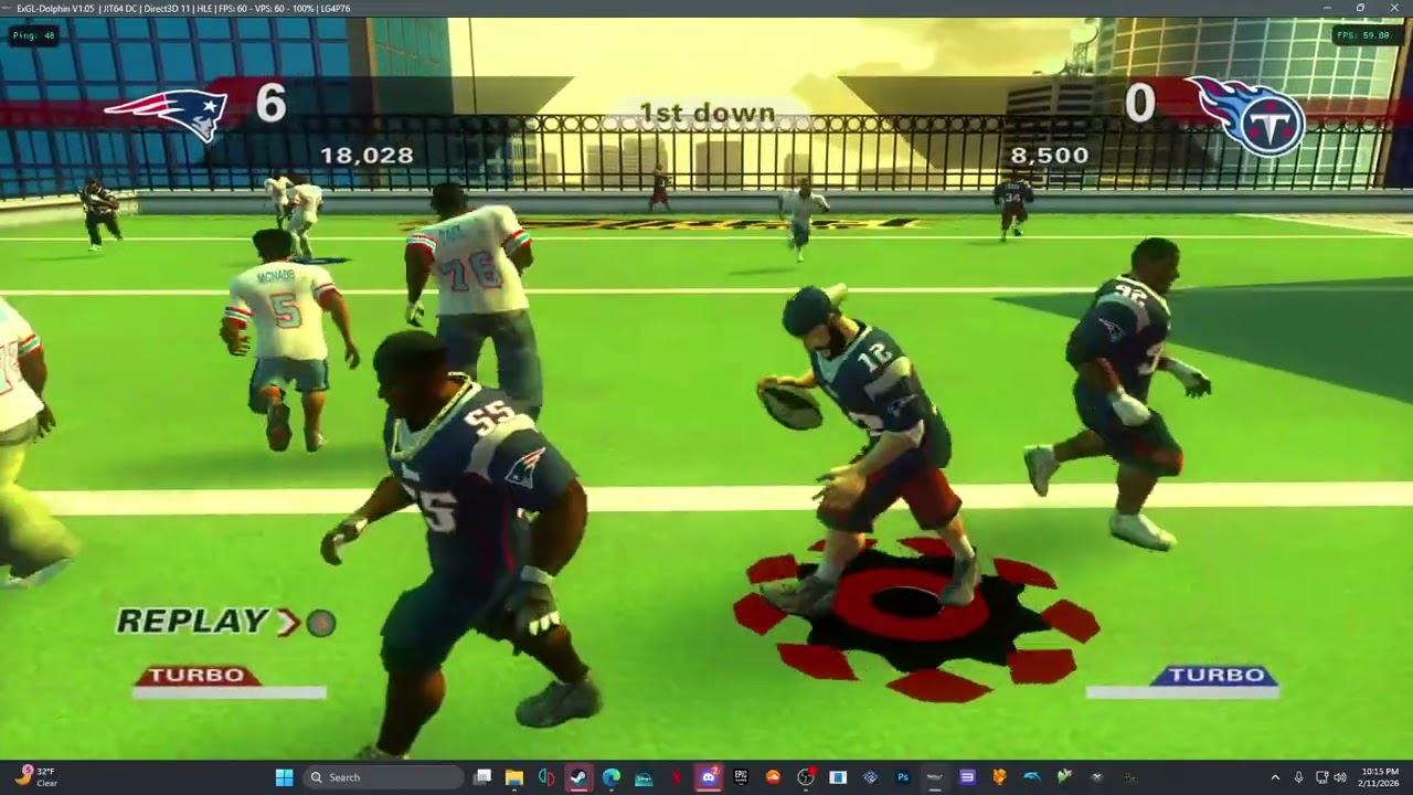 NFL Street All-Time / Season 2 (Week 5) - Patriots vs Titans