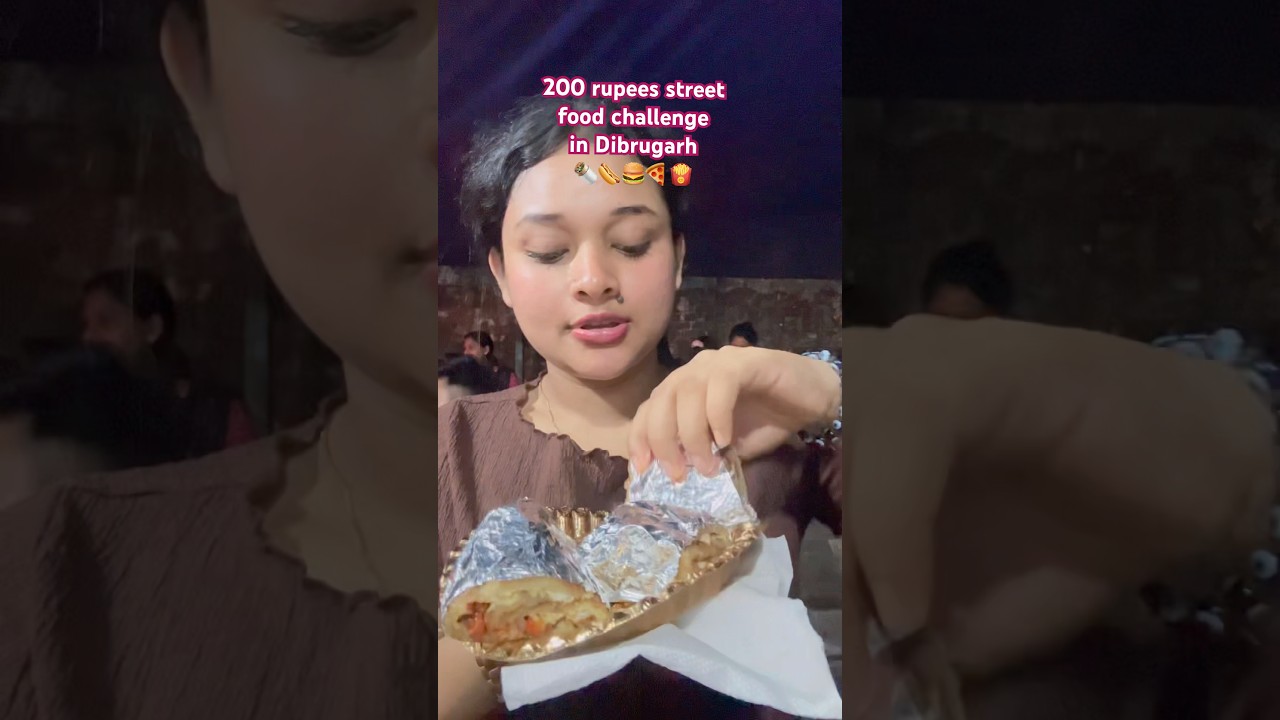 200 rupees street food challenge🍔🌮