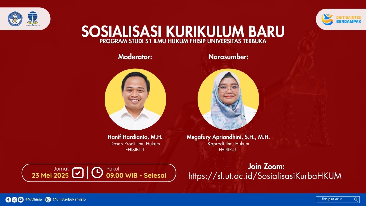 Sosialisasi Kurikulum Baru Prodi Ilmu Hukum