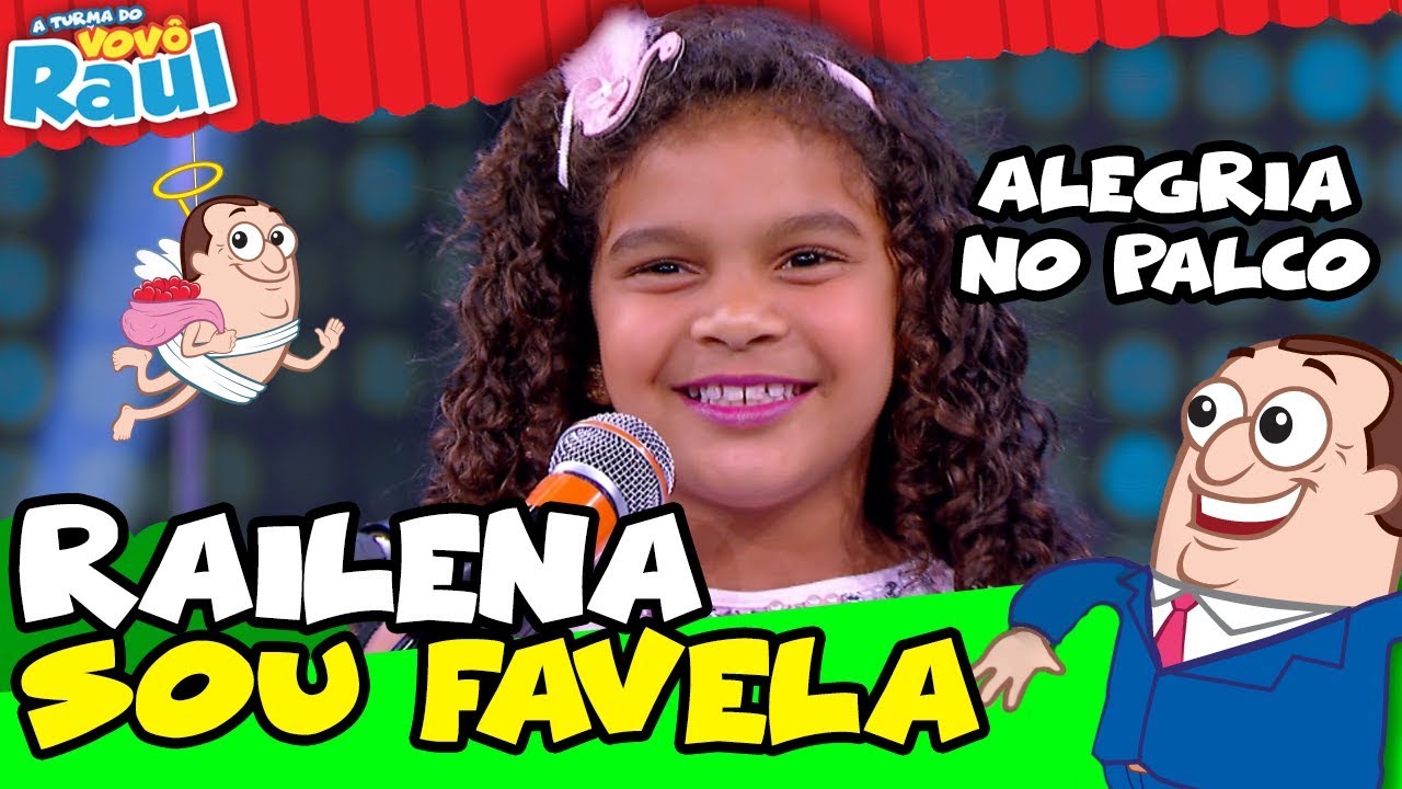 RAILENA CANTA "SOU FAVELA" NA TURMA DO VOVÔ RAUL GIL