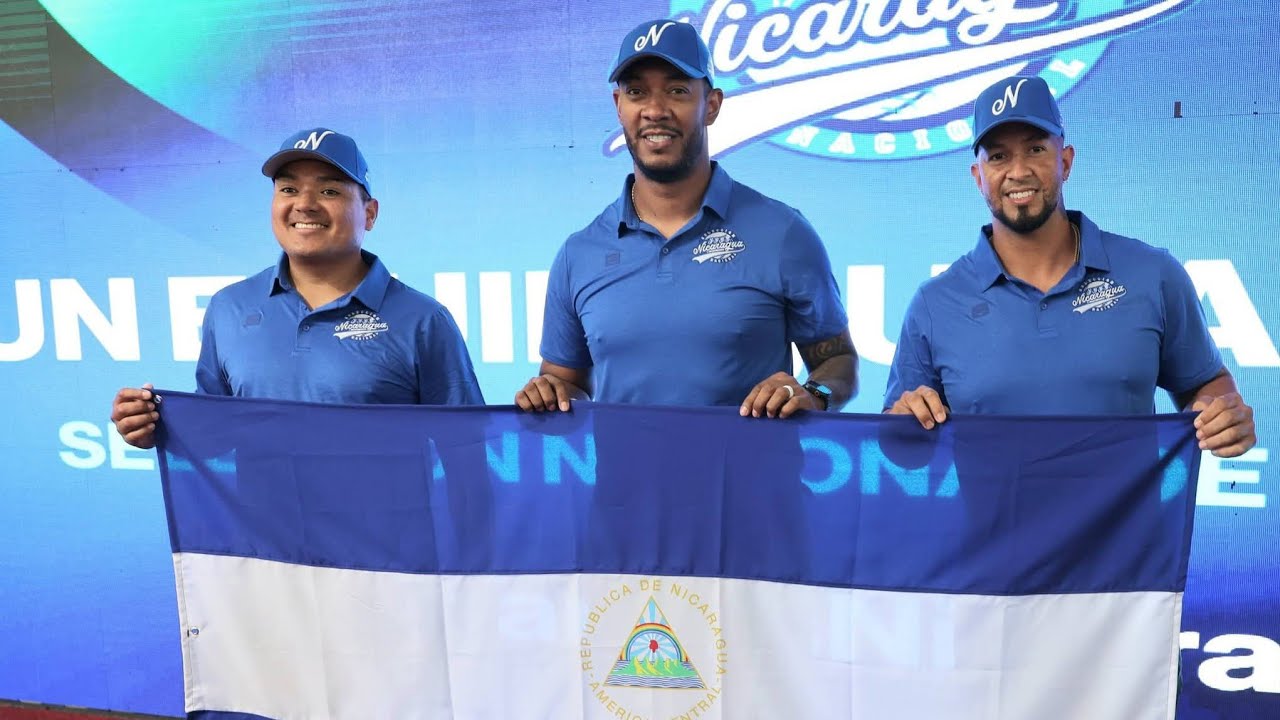 ABANDERADOS🇳🇮 Selección de Nicaragua fue abanderada de cara a su participación en el Clásico Mundial