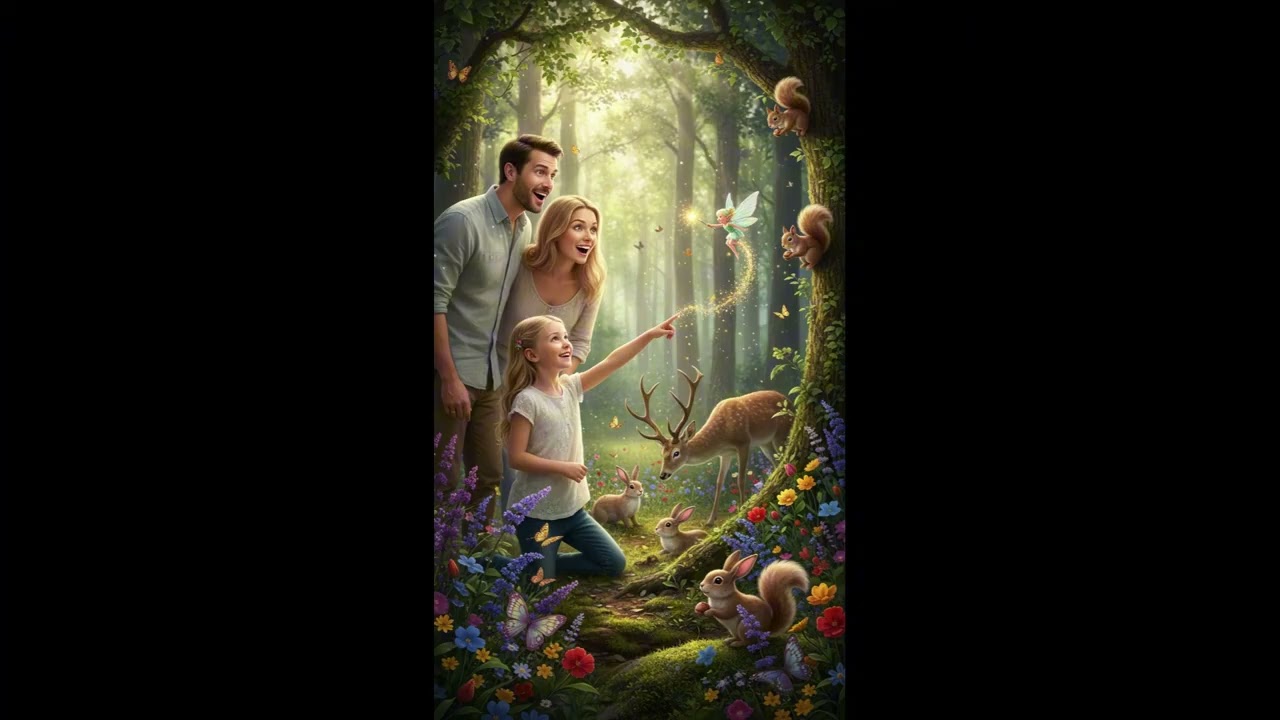 Little guide in the magical forest