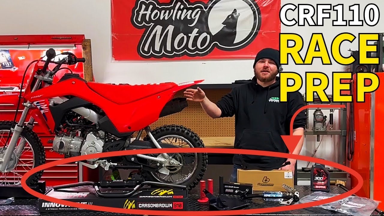 Prepping a Honda CRF110 for Central Illinois Mini Moto Pit Bike Extravaganza