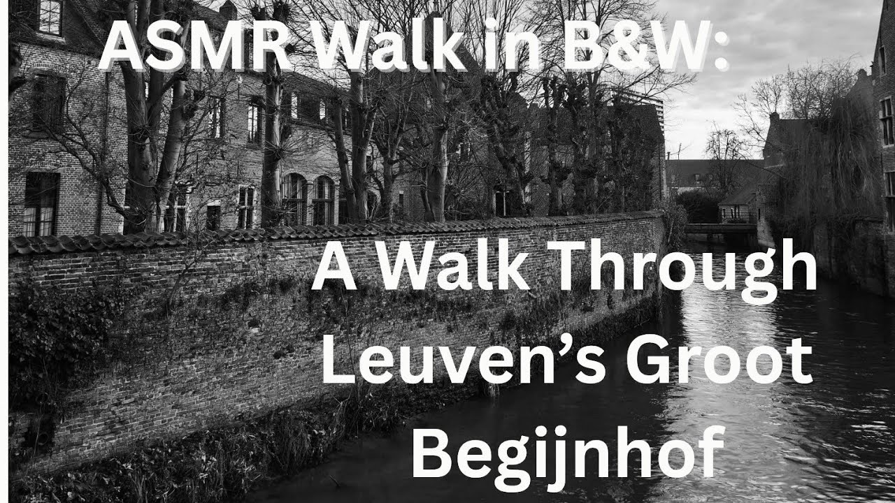 Slow travel in Leuven, Belgium | Groot Begijnhof in Black & White #leuven #belgium #travel #walk 