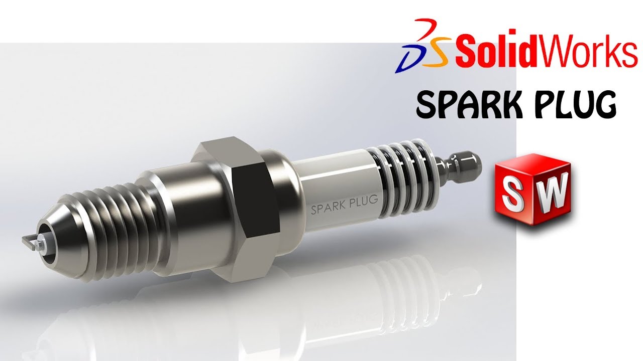 Solidworks Tutorial  33 | SPARK PLUG DESIGN IN VERY SIMPLE STEPS