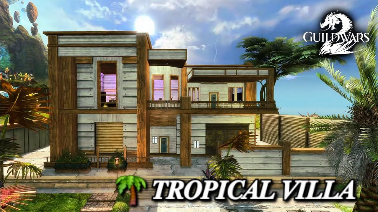 🏝️ Tropical Villa | An Oceanfront Escape | Guild Wars 2 Homestead 🤍