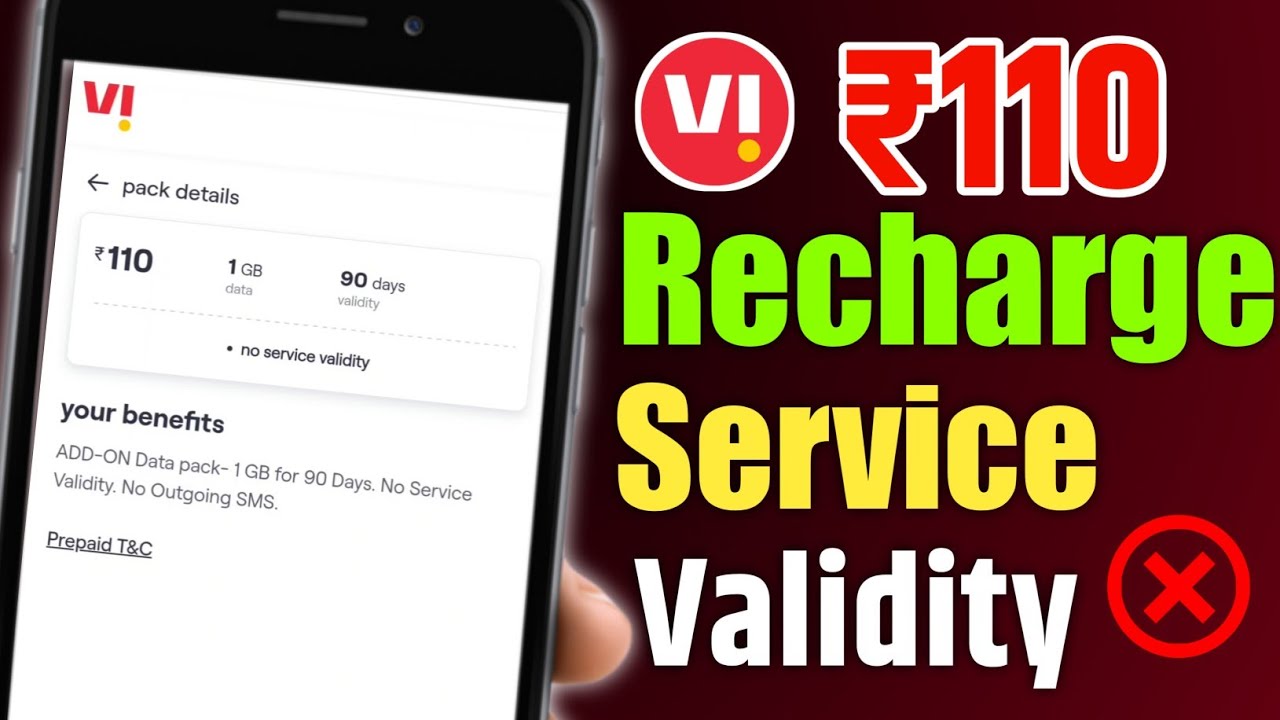 No Service Validity ₹110 Recharge Plan | Vodafone Idea Plan ₹110 No Service Validity