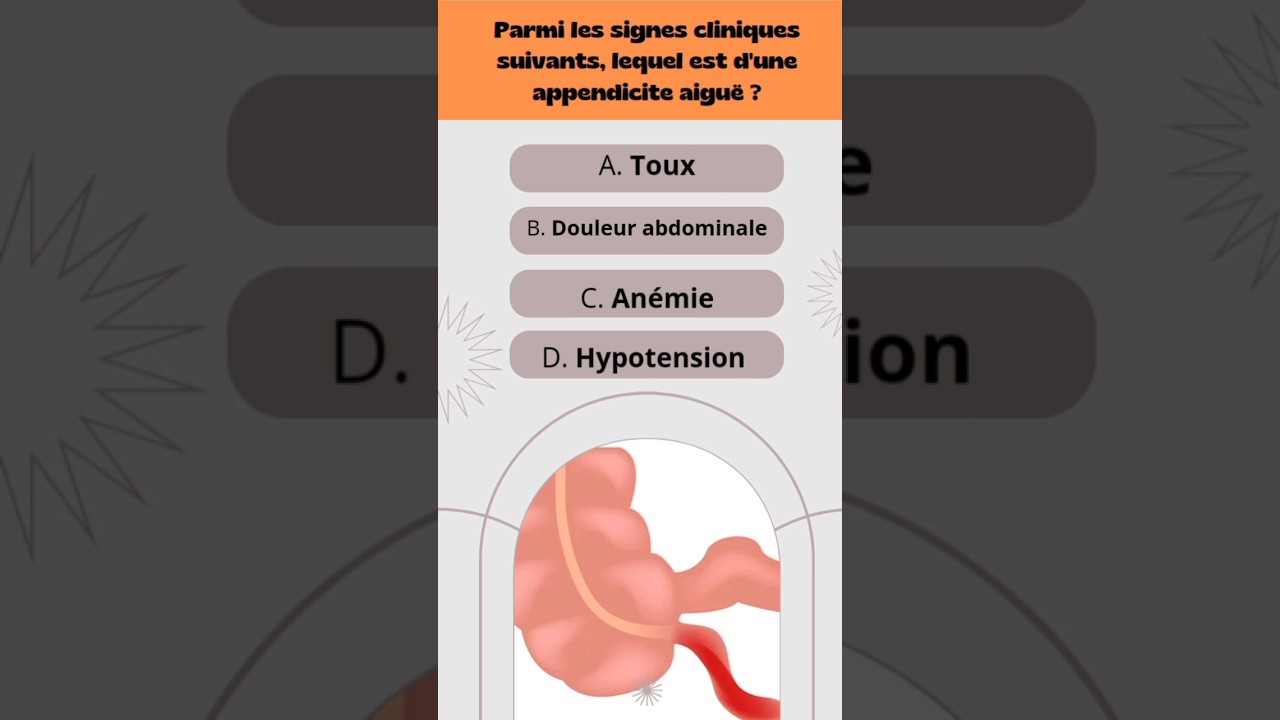 les signes cliniques d'une appendicite. #appendicitis #maladie #chirurgie #sant&eacute;