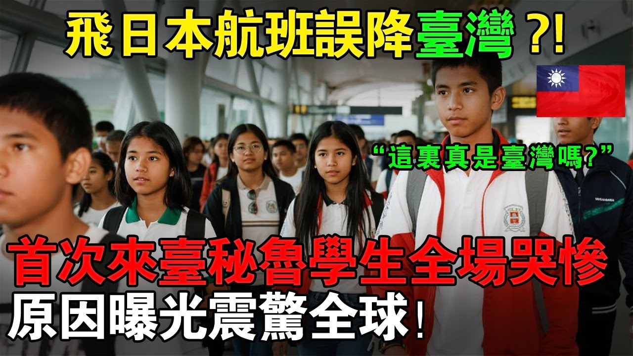太扯了！本來要去日本，結果誤降台灣？！秘魯學生抵達台北僅5秒全哭慘！原因曝光震驚全球！