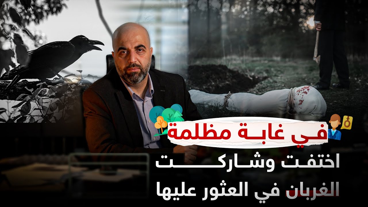 في غابة مظلمة اختفت وشاركت الغربان في العثور عليها