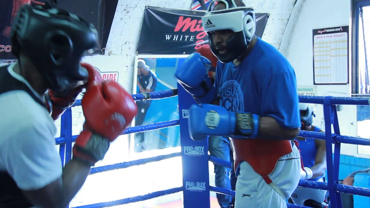MARK PRINCE SPARRING AT MIGUELS BOXING GYM BRIXTON