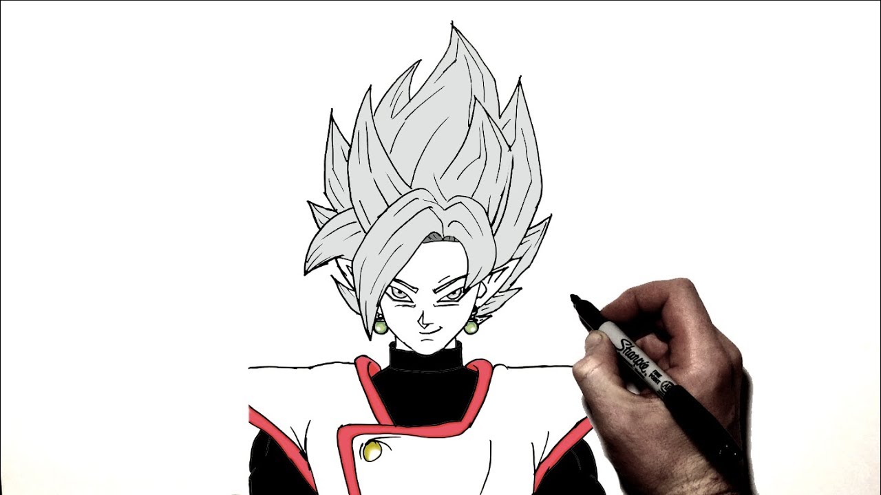 How To Draw Fused Zamasu | Step by Step | Dragonball