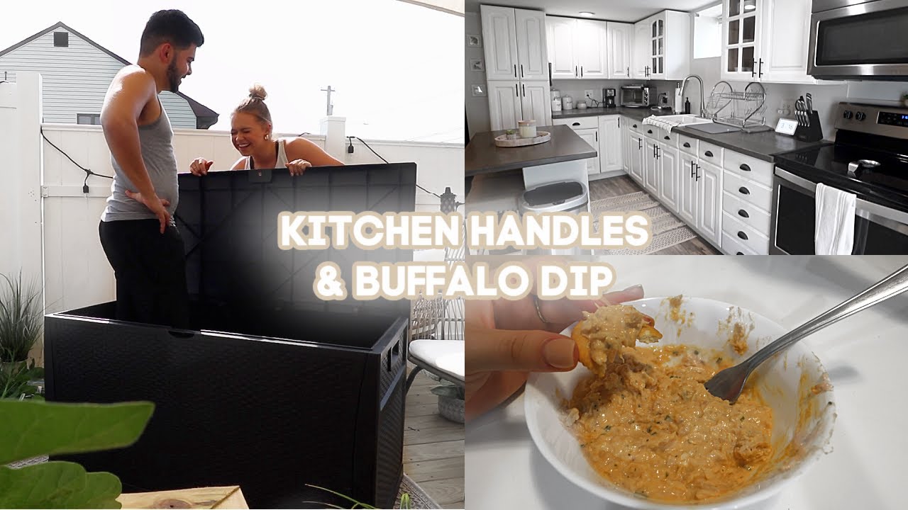 Spray Painting The Kitchen Handles, Tuna Buffalo Dip & Deck Box Struggles