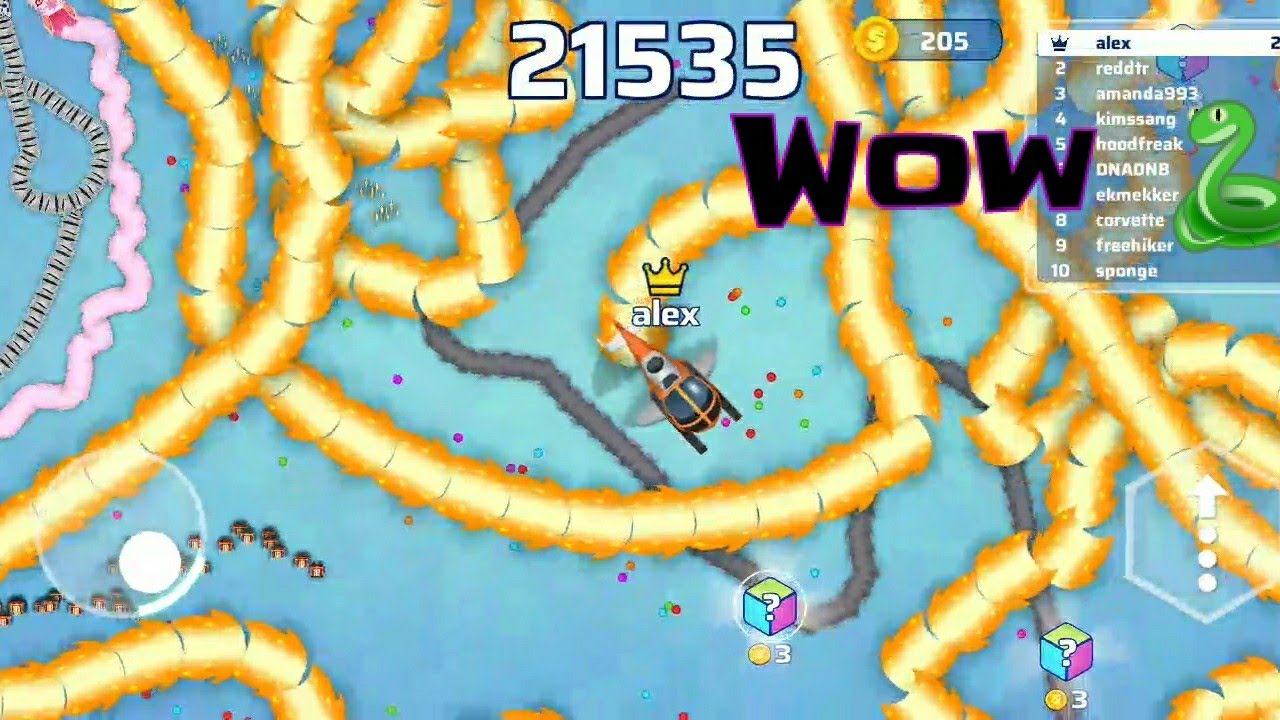 Top 01 snake #fyp snake io 🧡🐍 #viralvideo #gameplay snake 💙🐍 