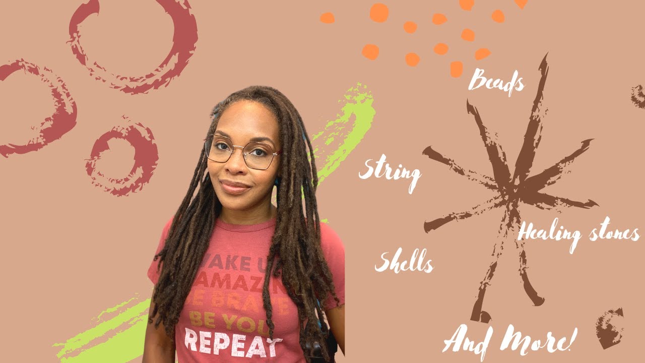 HOW TO ADD: Loc Adornments...Beads...Strings...Shells & MORE | With Naturally Fine & Curly Hair